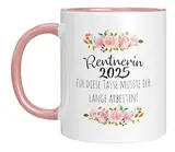 LIEBTASTISCH Keramik, Ruhestand Geschenk Frauen - Geschenkideen Zum Renteneintritt 2025 - Kaffeetasse Mit Schönem Spruch Für Diese Tasse Musste Ich Lange Arbeiten - Rentnerin Geschenke Frau - weiss