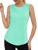 Gyabnw Sport Shirts für Damen Fitness Sporttop Ärmellos Sportshirt Tank Top Gym Yoga Oberteile