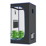 VIEWALL Growzelt 60x60x120cm,Grow Zelt für Pflanzen,Anzuchtbox,Zuchtzelt,Gewächshaus Box,Growschrank Klein für Blumen Gemüse Kräuter Tomaten Geeignet für Den Innen und Außenbereich