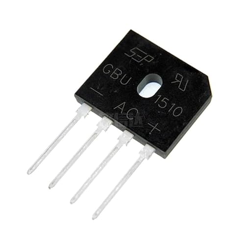 ZOVDRVEN 10PCS GBU1510 GBU1508 GBU2510 GBU3510 1510 1508 2510 3510 Bridge Rectifiers(GBU1508)