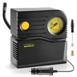 WindGallop Mini 12v Kompressor Auto Luftpumpe Autoreifen Pumpe Reifen Pumpe für Auto Elektrische Luftkompressor Analogue Reifenfüller mit Reifendruckmesser und Ventiladaptern (Gelb)
