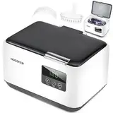Ultraschallreiniger, Hogance 48000Hz Ultraschallreinigungsgerät 600ML mit 4 Digital Timer, Ultraschall-Reinigungsgerät für Zahnersatz, Ringe, Uhr, Münzen, Rasiermesser, etc.