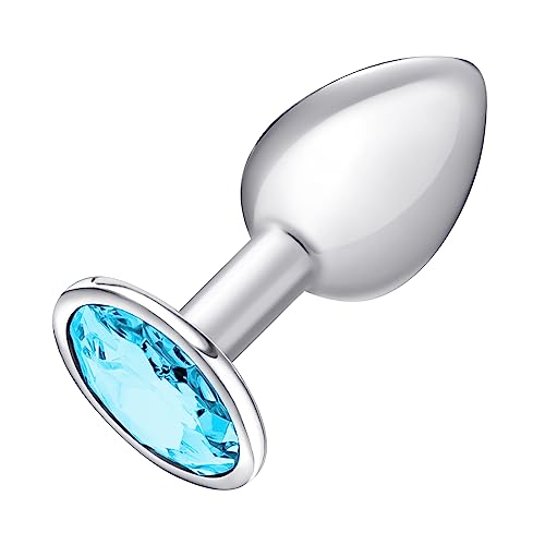 DUKESTON Mini Analplug Metall mit Glitzerstein Anal Plug Edelstahl Klein für Anfänger Sex Spielzeug für die Frau Sex Toys für Paare Men Sex Toy Herren Analtoy Sextoys für Frauen