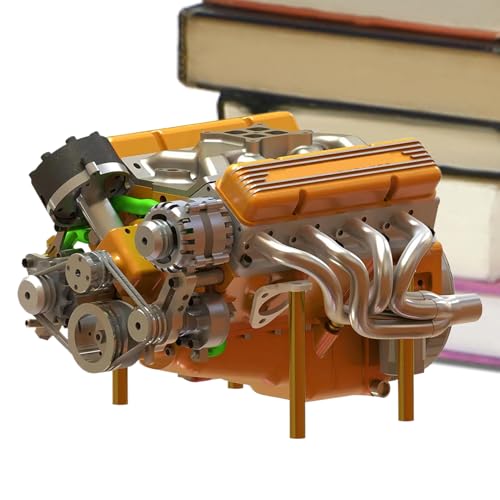 Model Engine Skulptur - Harzkunstdekor Für Haus Und Büro, Vintage Industrial Tabletop Display | Handgefertigte Figur Für Schreibtisch, Bücherregal, Mantel - Einzigartiges Geschenk Für Sammler Und Inge