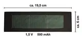 edi-tronic Solarzelle flexibel 1,5V 0,5A 0,75W Solar Zelle Solarmodul Mini Kleine Hobby