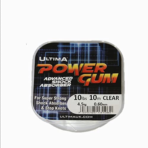 Ultima High Power Gum, Klar, 0.60mm-10lb/4.5kg