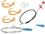 Rohrreinigungsspirale Abflussspirale 6 Stück Spülbecken Reinigungshaken Abflussschlange Abflussreiniger Spirale Rohrreinigungsbürste Reinigungsspirale Abfluss Haar Clog Tool für Waschbecken