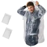 Regenponcho mit Kapuze Transparent