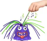 Schreien Monsterspielzeug, 1 Haarziehendes Zappelspielzeug, Entlüftungsspielzeug, Lustige Sensorische Spielzeuge, Lila Hair Pulling Toy, Stressabbau Spielzeug für Kinder und Erwachsene