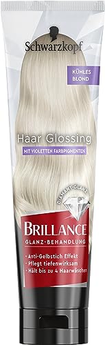 Brillance Glanz-Behandlung, Haar Glossing Kühles Blond (150 ml), pflegt und intensiviert die Haarfarbe, kann wie eine Haarmaske angewendet werden, hält bis zu 4 Haarwäschen