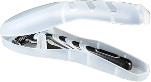 1Pc Reiseetui Für Rasierer,Rasierer-Schutzhülle, Rasierer Aufbewahrungsbox,Halter,Razor Reisen Für Gillette Herren Rasierer Reiseetui Transparent Staubdicht Wasserdicht Lagerung Cartridge Herren