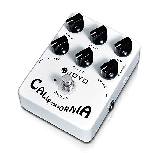 JOYO Overdrive Distortion Pedal Amp Simulator Rock-Töne von OD bis Dist für E-Gitarren-Effekt – Bypass (California Sound JF-15)