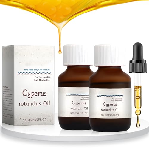 2 Stück Cyperus Rotundus Oil | 120 Ml Reines Cyperus Oil Silky Haarentferner,100% Pure Cyperus Oil, 120ml Natürliche Cyperus Rotundus Öl Für Haarentfernung, Reduzierung Des Körperhaarwachstums