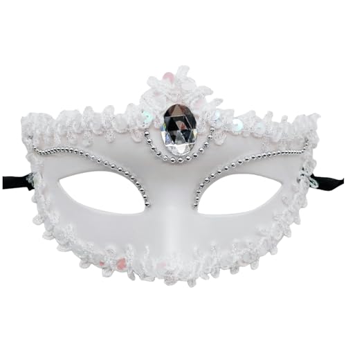 PTLLEND 2024 Karneval Maskerade Form Festivals Disco Party Form (White, One Size)