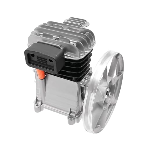 Kompressor Aggregat, 10Bar Luftkompressor Pumpenkopf mit Schalldämpfer und Beatmungsgerät, Kolbenkompressor, 2 Zylinder, für Gasförderung, Synthese, Kühlung