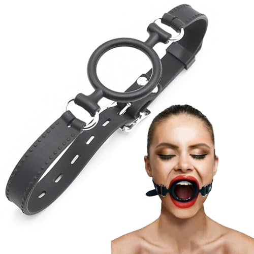 YUZHO Gagring Knebel sex sm groß Mundspreizer für sex Ringknebel,BDSM Fetisch Mundknebel Silikon O-Ring Mund Bondage Sexspielzeug Adult Play für Männer und Frauen