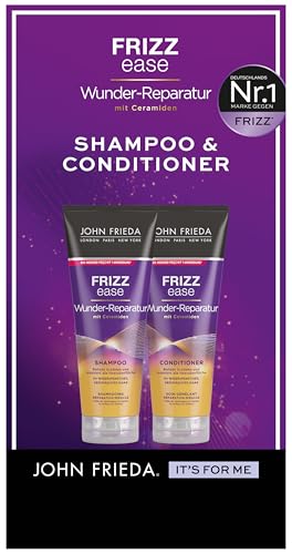 John Frieda Frizz Ease Wunder Reparatur Set - Shampoo, 250ml & Conditioner, 250ml - Haartyp: widerspenstig, geschädigt, strapaziert, frizzy - Reparatur & Geschmeidigkeit