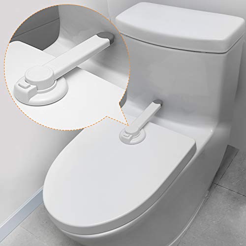 Baby Toilettenschloss [2-Pack] Verbesserter Lückenloser Palettenmechanismus für Kindersicherheit, Kein Werkzeug Erforderlich Einfache Installation mit 3M-Klebstoff.