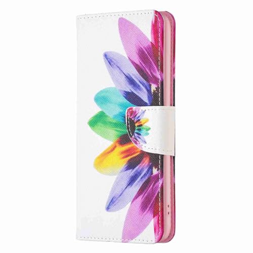 Beddouuk Handyhülle für iPhone 14 Hülle,PU Leder Tasche Cover mit Kartenfach Flip Case Magnetisch Klapphülle Stoßfest Schutzhülle Brieftasche Handytasche für iPhone 14,Sonnenblume