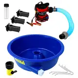 Blue Bowl Konzentrator-Kit mit Pumpe, Beinausgleich, Phiole – Goldbergbau Ausrüstung