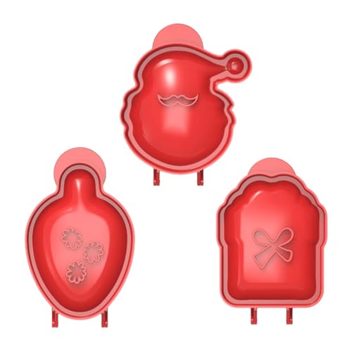 AUklOPVZZ 3 Paket/los Weihnachten Pie Maker Einfach Und Bequem Für Urlaub Backen Weihnachten One drücken Hand Pie Maker ABS Mini Crimpit