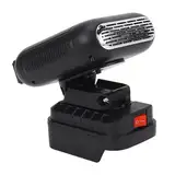 Tragbare Batterieheizung, 90 -Grad -Flip, 2 Temperaturen, 2xusb -Raumheizung mit Batterieheizung mit ABS -Material für BL1830 BL1850 BL1840 BL1845 BL1815 BL1820 BL1860B