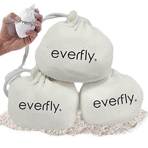 EVERFLY Chalkbag Crossfit - Magnesium Chalk Bouldern - 3 x 60 g - Chalk Bag Ball - Kreidebälle, Klettern, Gewichtheben, Tennis, Padel, Gym Pole Dance Grip - Boulder Magnesia Bag - Puder