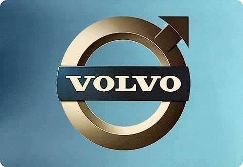 Fußmatte mit Logo Volvo, 60x40cm in blau LKW-Fußmatte, Teppich zur Innenausstattung | Schmutzfänger LKW, PKW, Wohnung | Universal Auto-Matte, Autofußmatte, Zubehör fürs Truck-Fahrerhaus