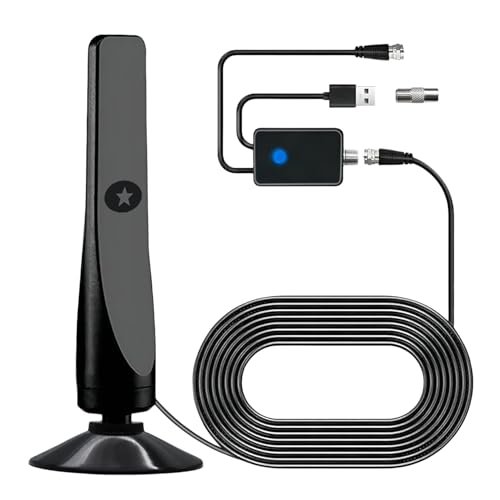 Vivoloop,Vivoloop TV Antenna, Wavetune TV Antenna, Hd Long Range TV Antenna for Local Channels, Suction Cup TV Antenna Plug Play TV Antenna (1pcs)