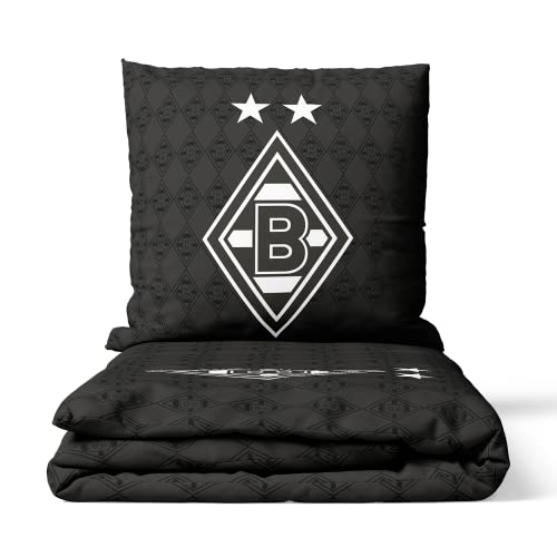 Borussia Mönchengladbach Biber-Bettwäsche Raute | Offizieller Fanartikel