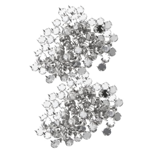 Gadpiparty 1 Satz Spike-stollen Selber Machen Diamant Spitze Niet Gespickt Spikes Spike -stollen Mini Krallennägel Kleidung Krallennägel Klauennägel Für Koffer Eisen 100 Stück