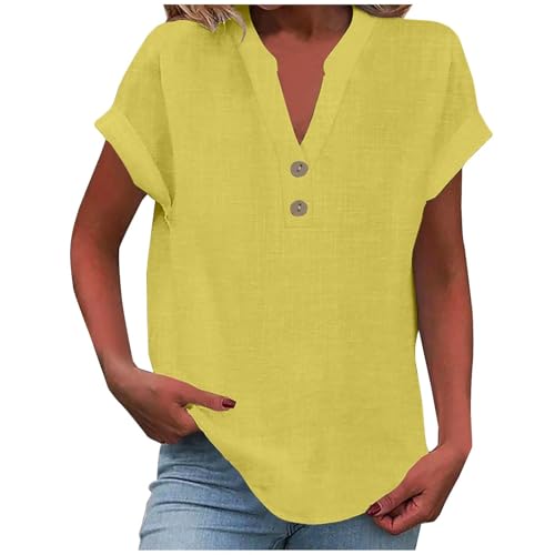 Warehouse Deal, Damenmode, Hemd Damen Kurzarm, Tshirt mit Aufdruck, t Shirt weiß, Bluse Damen weiß, hellblaue Bluse, Women Tshirt, Sommer Oberteile, leinen Longbluse, White Shirt