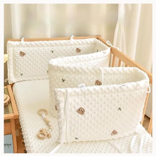 ZIROXI Bettumrandung Baby, Weich,Polyesterfaser Babybett Zubehör, Waschbar Stubenwagen Umrandung für Raumdekoration,120x28cm