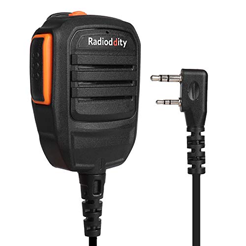 Radioddity RS22 Lautsprecher Tragbar Mikrofon GD-77 DM-5R DMR Funkgerät Transceiver, UV5RTP GT-3TP GT-5TP BF-F8HP UV-82HP UV8000E