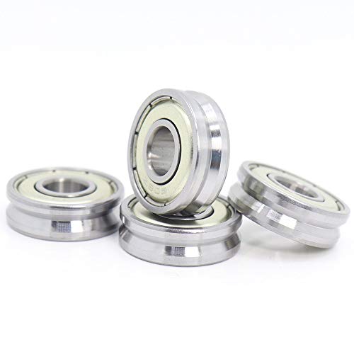 HCVYQMMJ Rollenlager V082207 V-Nut Versiegeltes Kugellager 8x22x7mm Riemenscheibenradlager V2.5/1 V3/1 V3/1,5 Führungsschienen-Rollenlager(082207V3 1 4PCS)