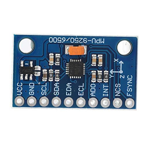 MPU-9250 GY-9250 9-Achsen-16-Bit-Gyro-Beschleunigungsmagnetsensor, Integrierter 3-Achsen-Gyro, Beschleunigung und Mag, ±250 500 1000 2000°/s Bereich, ±2±4±8±16g