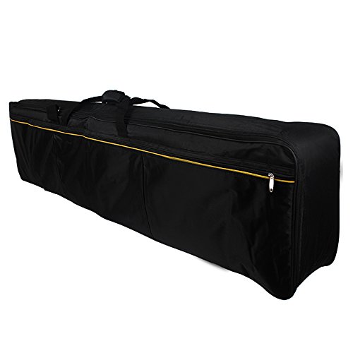 Andoer® Keyboard Tasche, 88 Tasten Elektrisches Klavier Gepolstert Fall Tragbar Gig Bag Oxford-Tuch (Tasche Gurtband Farbe Zufällige Lieferung)