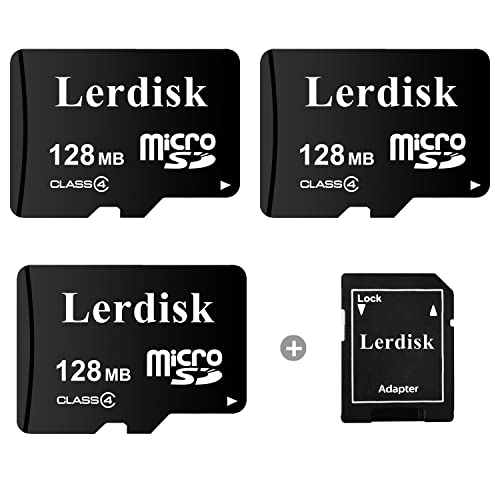 Fabrikgroßhandels-Micro-SD-Karte 128MB (0,12GB) 3er-Packung in Großpackung, geringe Kapazität, nur für MP3/alte Telefone/kleine Dateien – Nicht für Kameras/Dashcams