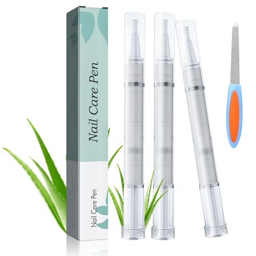 Nail Care Pen 3 Stück, Nagelpilz Stift Nail Care Pen, Nail Health Care Nagelpilz Behandlung Schnell Intensiv für Gepflegte Fingernägel Fußnägel mit Aloe Vera, Teebaumöl, Vitamin E