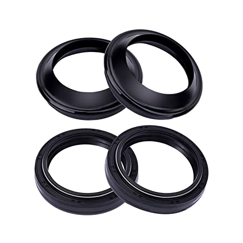 Verbessertes Öldichtungs- und Dichtungsset für Vordergabelstoßdämpfer, 41 mm x 53 mm x 8/10,5 mm, Auto-Zubehör, leicht, 2-teiliges Set
