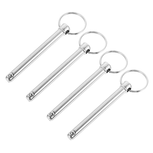 Toyvian Sicherungsstift 4 Stück Schnellspannstift Anhänger-Breakaway-kit Schnellspannboot Schnelle Veröffentlichung Anhänger Abschleppstange Kugelförmig Kohlenstoffstahl Stahl Ball