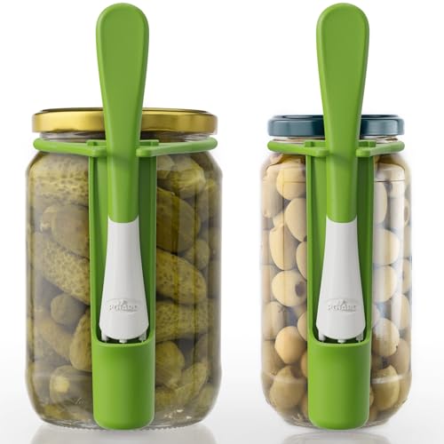 PGYARD 2 Stück Pickle Fork Pickle Grabber Werkzeug Pickle Picker für das Glas, Küchenhelfer Pickle Geschenke geeignet für Oliven Grün, G113