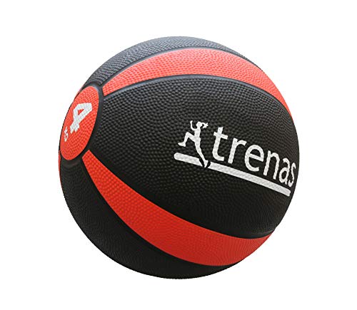 trenas Gummimedizinball PRO - Der professionelle Medizinball - 4 KG