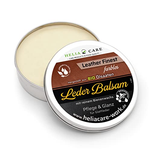 HeliaCARE Bio Premium Lederbalsam farblos - Bekleidung, Schuhe, Handtaschen, Auto, Reitsport (150ml)