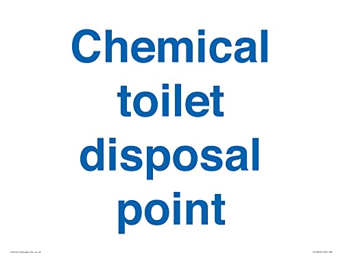 Schild zur Entsorgungsstelle von Chemical Toilette, Warntafel, 400 x 300 mm, A3L