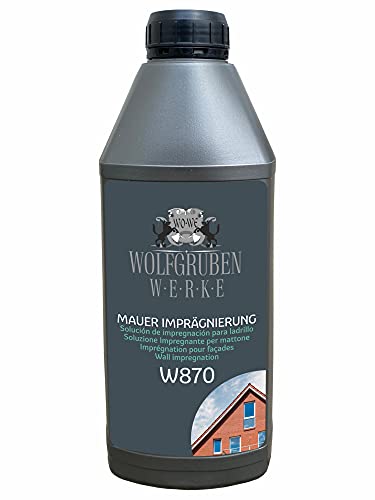 Mauer Fassaden Imprägnierung W870 Fassadenschutz Mauerschutz Abdichtung - 1L