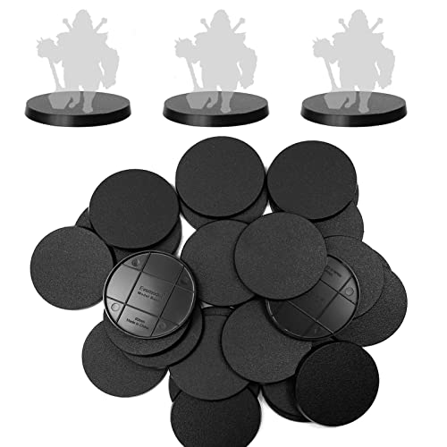 Evemodel 30Stk. 60mm Runde Basis Basen für Figuren oder Miniaturen für War Games Tisch Dekoration