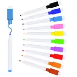 VOTON Whiteboard Marker, 10 Farbe Magnetische Whiteboard Stifte und Radiergummi Set Fine Tip folienstift abwischbar und Dry Wipe Markers