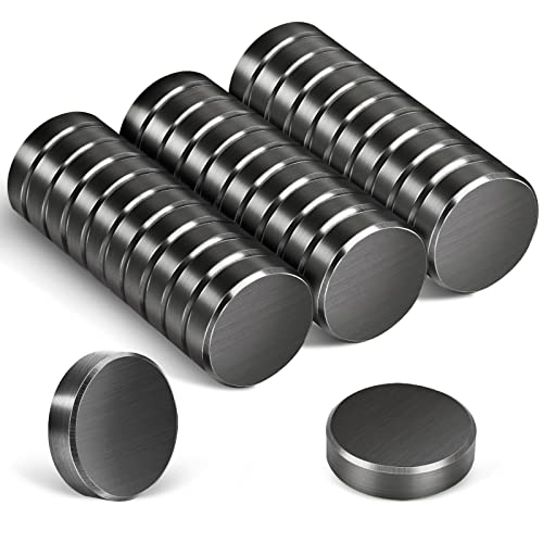 30 Stück Magnete für Magnettafel, 18 x 5mm Ferrit Magnete Stark, Magnete Schwarz Kühlschrankmagnete, Magnete Rund für Whiteboard, Pinnwand, Tafelmagnete, Kühlschrank Magneten