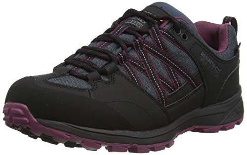 Regatta Damen Ldy Samaris Lw II Walking Shoe, Black/Purple, 37 EU